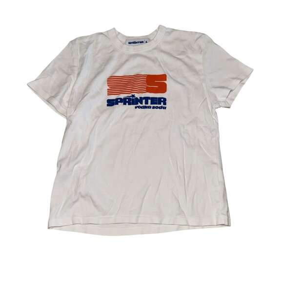 Sprinter Logo White Short Sleeve 100% Cotton Baby Tee Women's Large L - Picture 1 of 7